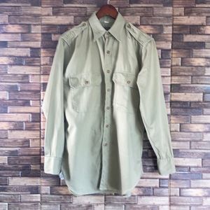 Vintage 1940s WW2 Regulation Army Officers Shirt Size 15/33